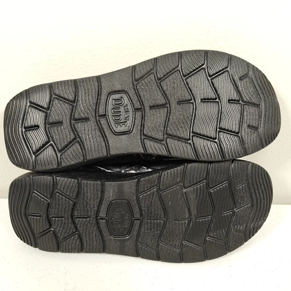 Hey Dude x Jelly Roll Wally Realtree Edge Camo Men's 11 Black Slip On Shoes NWT
